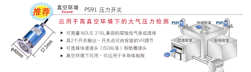 PS91真空用压力开关
